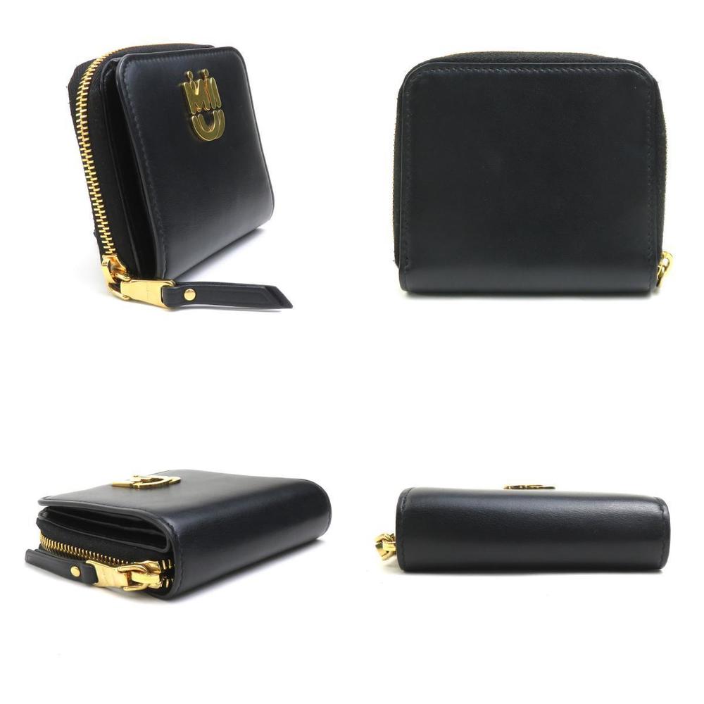 Miu Miu black leather bifold Wallet - Picture 2 of 4